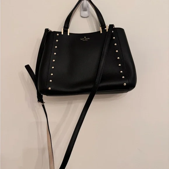 Black Kate Spade New York Romily Sanders Place Satchel with Wallet - Picture 2 of 15